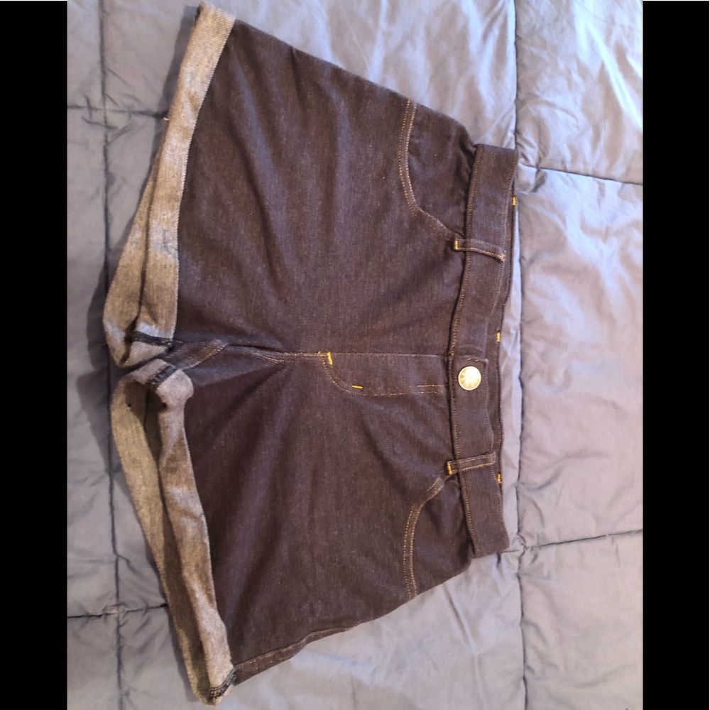 Girls XL faux jeans shorts